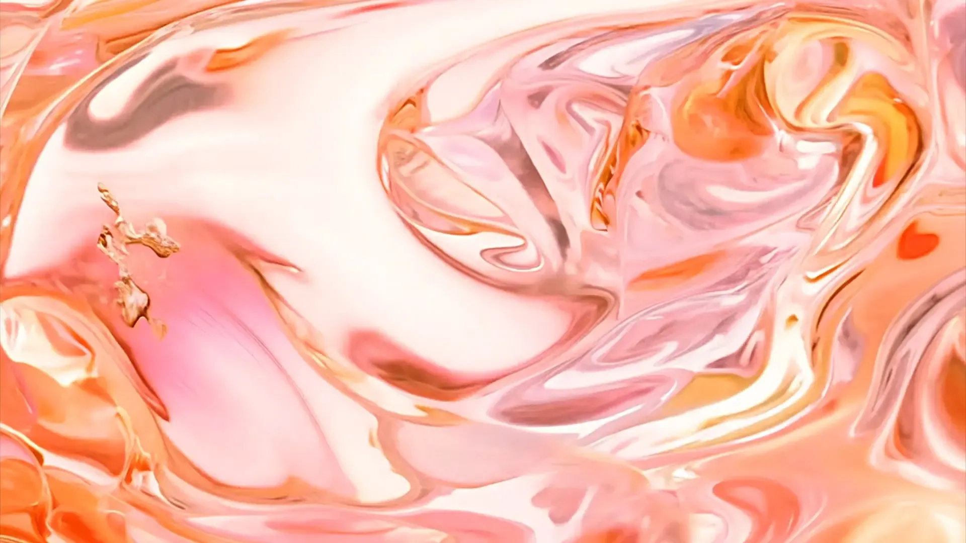 Elegant Metallic Fluid Transition for Beauty Product Ads